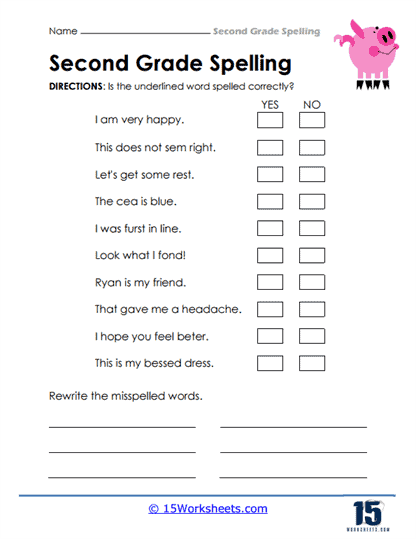 2nd Grade Spelling Words Worksheets - 15 Worksheets Library
