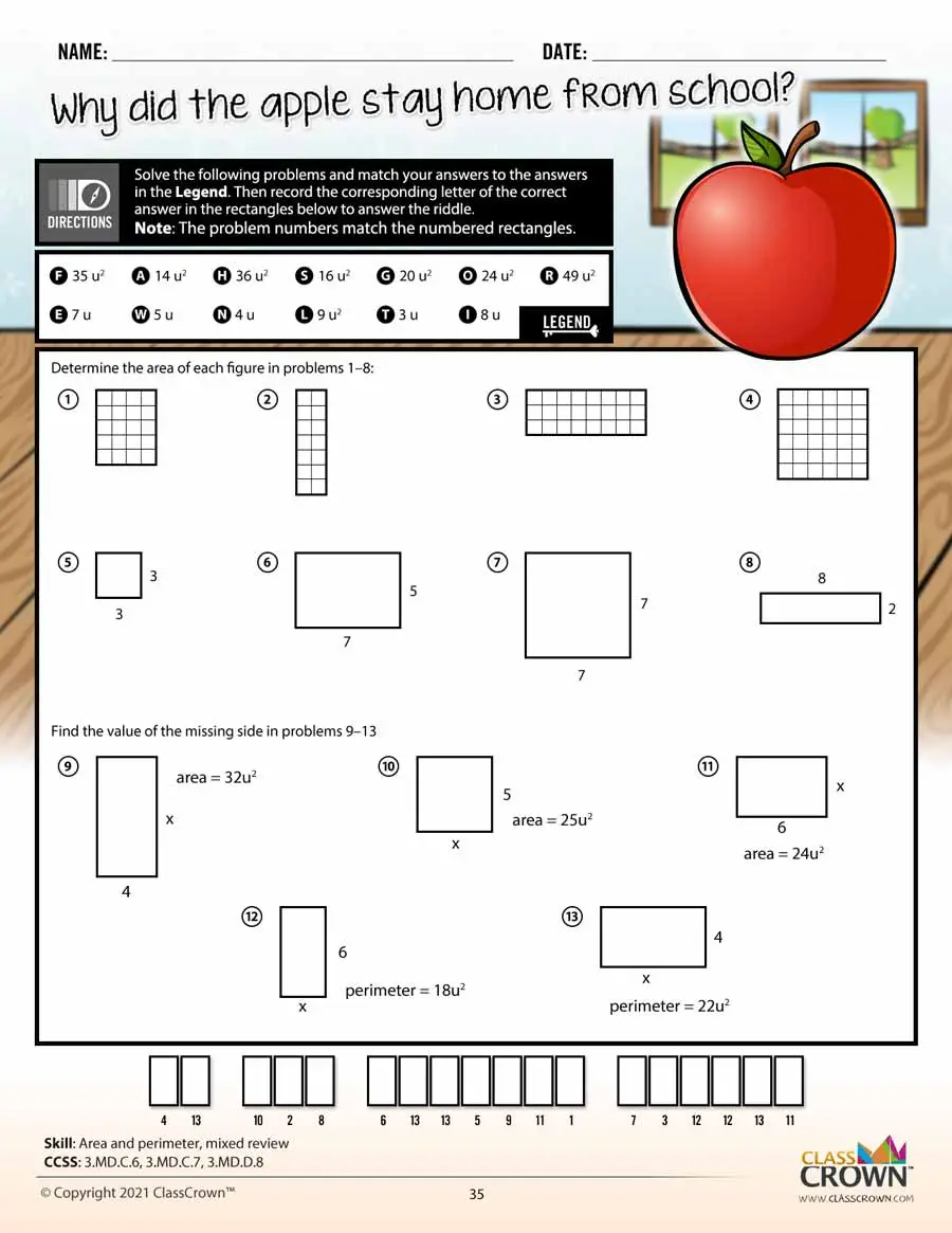 3rd Grade Math Worksheets: Pack 3 - Math Worksheets | ClassCrown