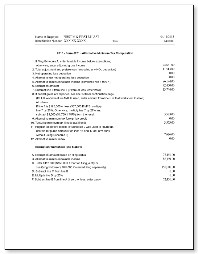 2013 tax computation worksheet line 44