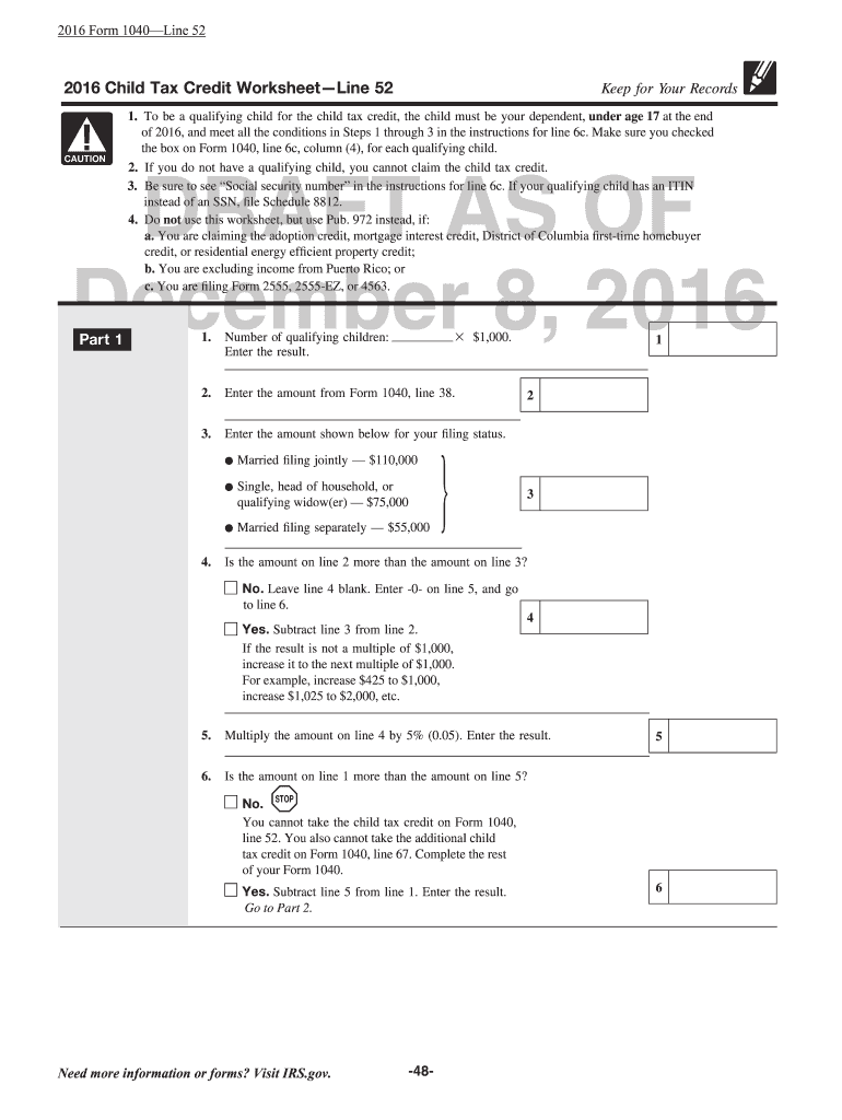 2014 Child Tax Credit Form - Fill Online, Printable, Fillable ...