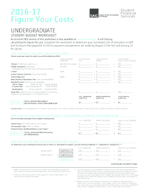 18 Printable sample student budget worksheet Forms and Templates ...