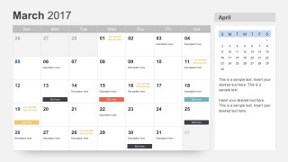 Free Calendar 2017 Template &  Google Slides