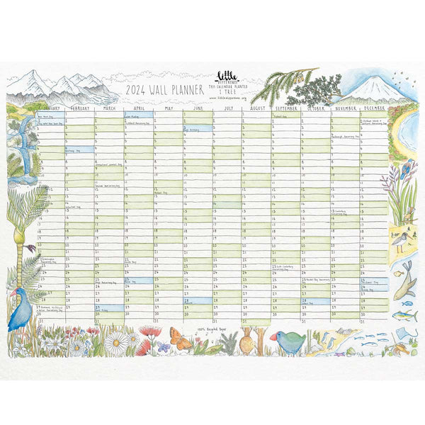 2024 Wall Planner Calendar - #WP-A2-2024 - Little Difference