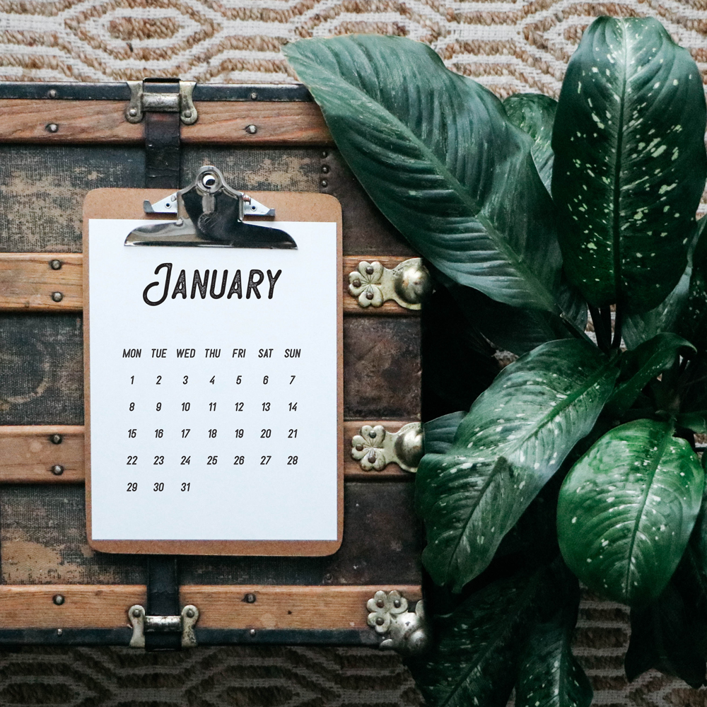 Free 2018 Calendar Printable Download | The Anastasia Co.