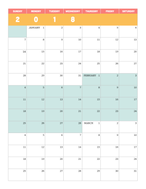 Printable 2018 Quarterly Calendar - Lara Willard