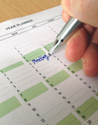 Year Planner template 2018 - Excel printable file - Infozio