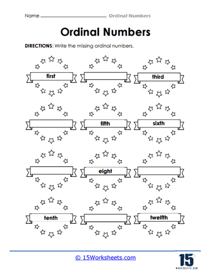 Ordinal Numbers Worksheets - 15 Worksheets Library