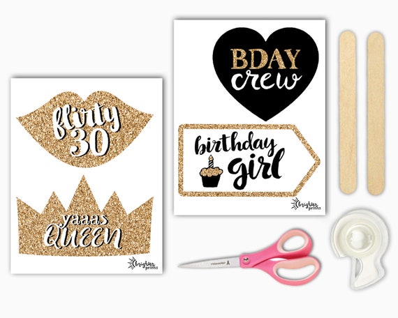 25th anniversary photo booth props printable