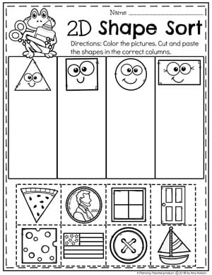 Shapes Worksheets - Planning Playtime