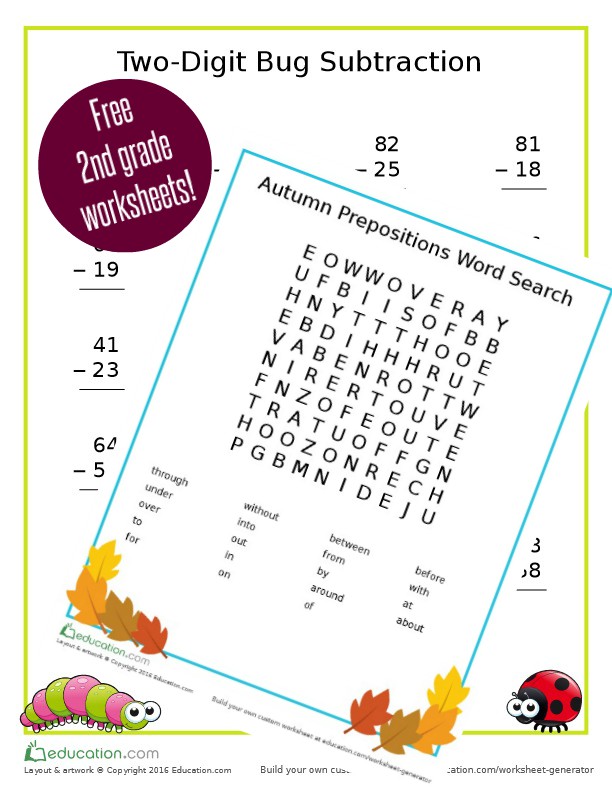 Free Printable 2nd Grade Worksheets - My Boys and Their Toys