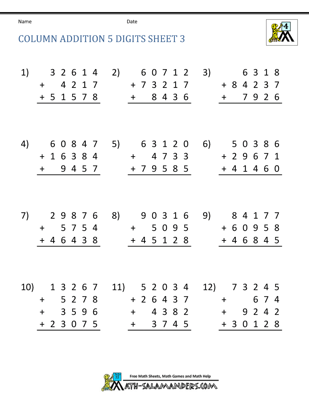 2nd grade addition carrying
