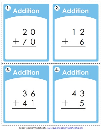 Addition (Without Regrouping) Worksheets