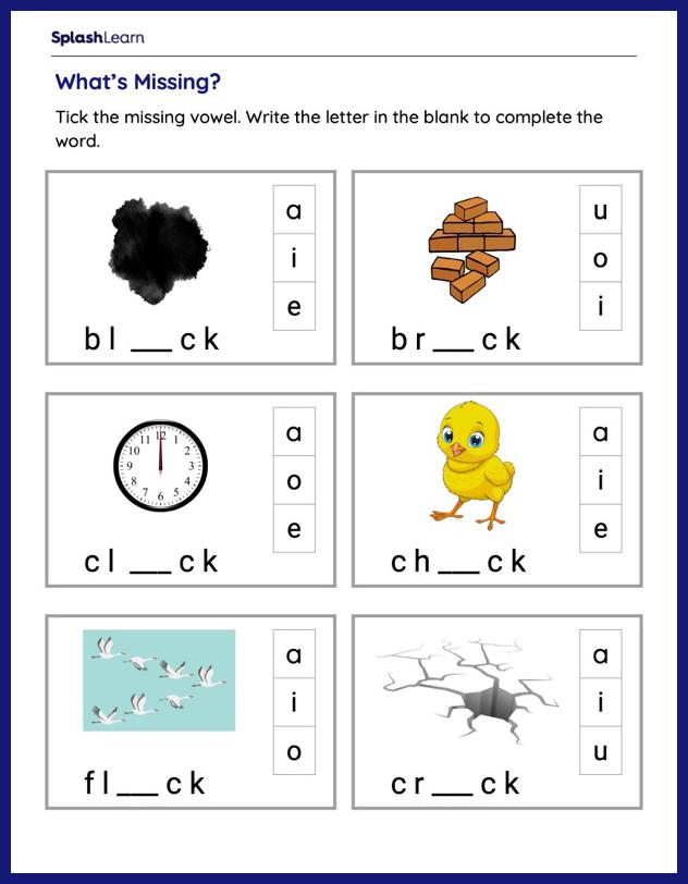 Blending Worksheets for Kids Online - SplashLearn