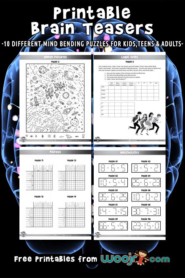 Printable Brain Teasers for Kids | Woo! Jr. Kids Activities ...