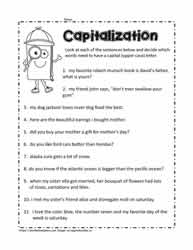 Capital Letters Worksheets in Google Apps