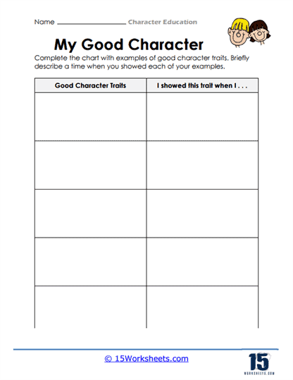 Character Education Worksheets - 15 Worksheets.com - Worksheets Library