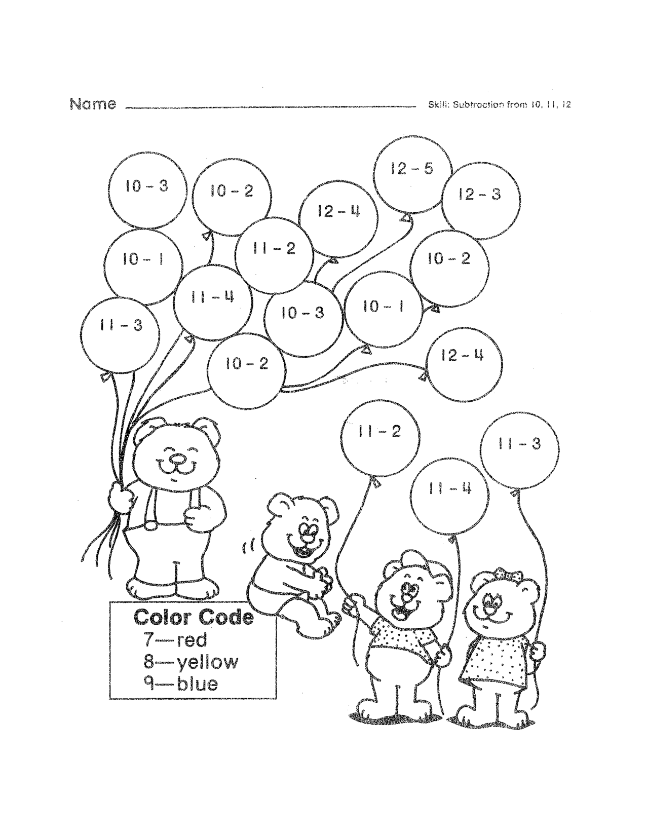2nd Grade Math Color by Number Coloring Pages