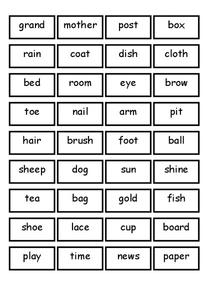 Compound Words Worksheet for 1st - 2nd Grade | Lesson Planet
