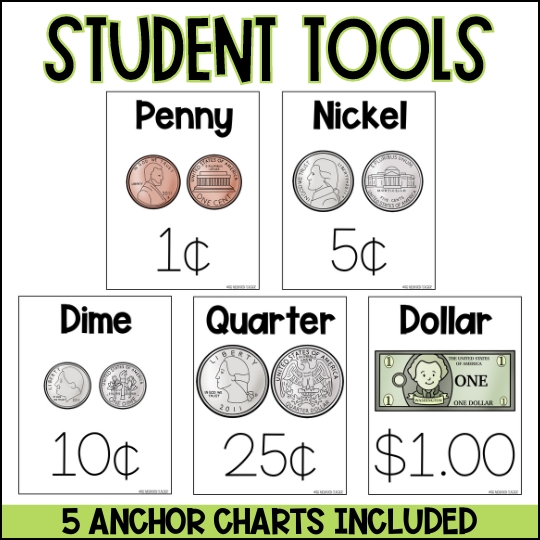 2nd grade counting money worksheet