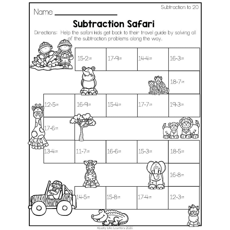 2nd grade fun math worksheet