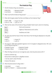 2nd grade history worksheet