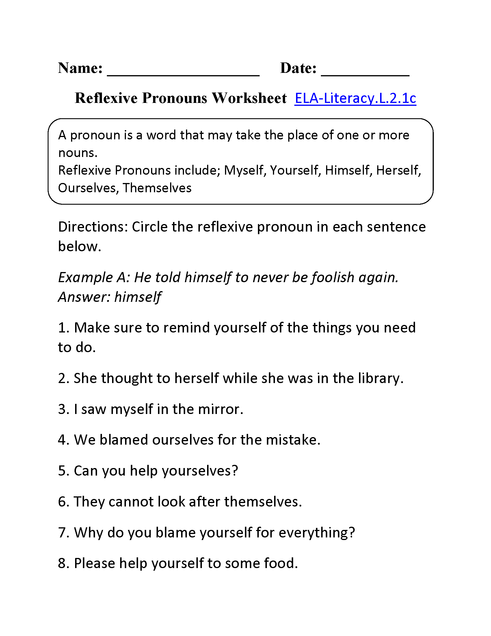 2nd Grade Common Core | Language Worksheets
