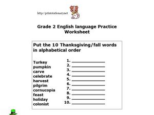 Grade 2 English Language Practice Worksheet for 1st - 2nd Grade ...