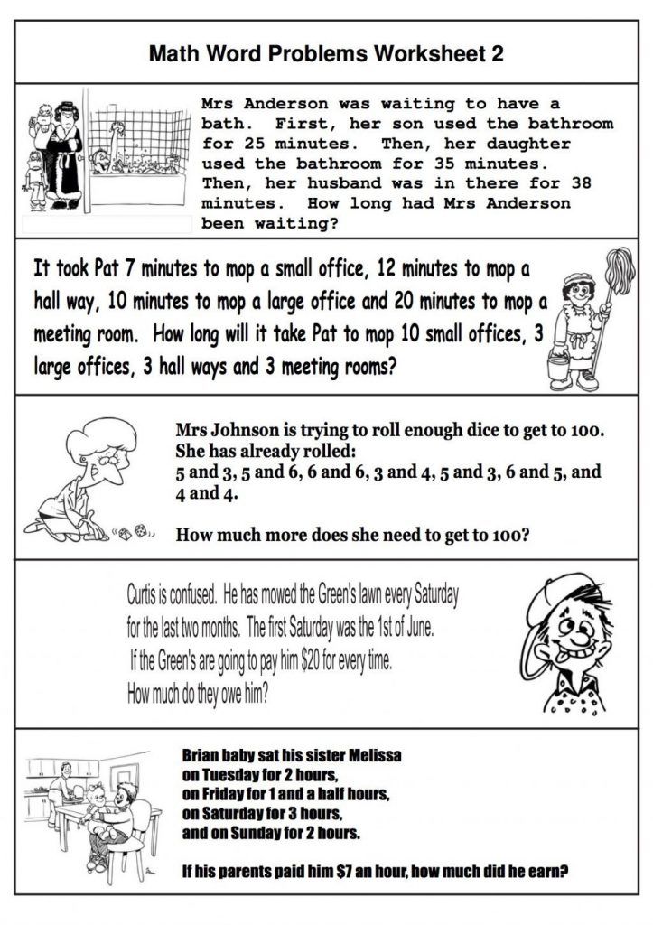 2nd Grade Math Word Problems - Best Coloring Pages For Kids