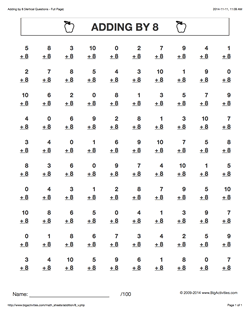 2nd grade math worksheet addition