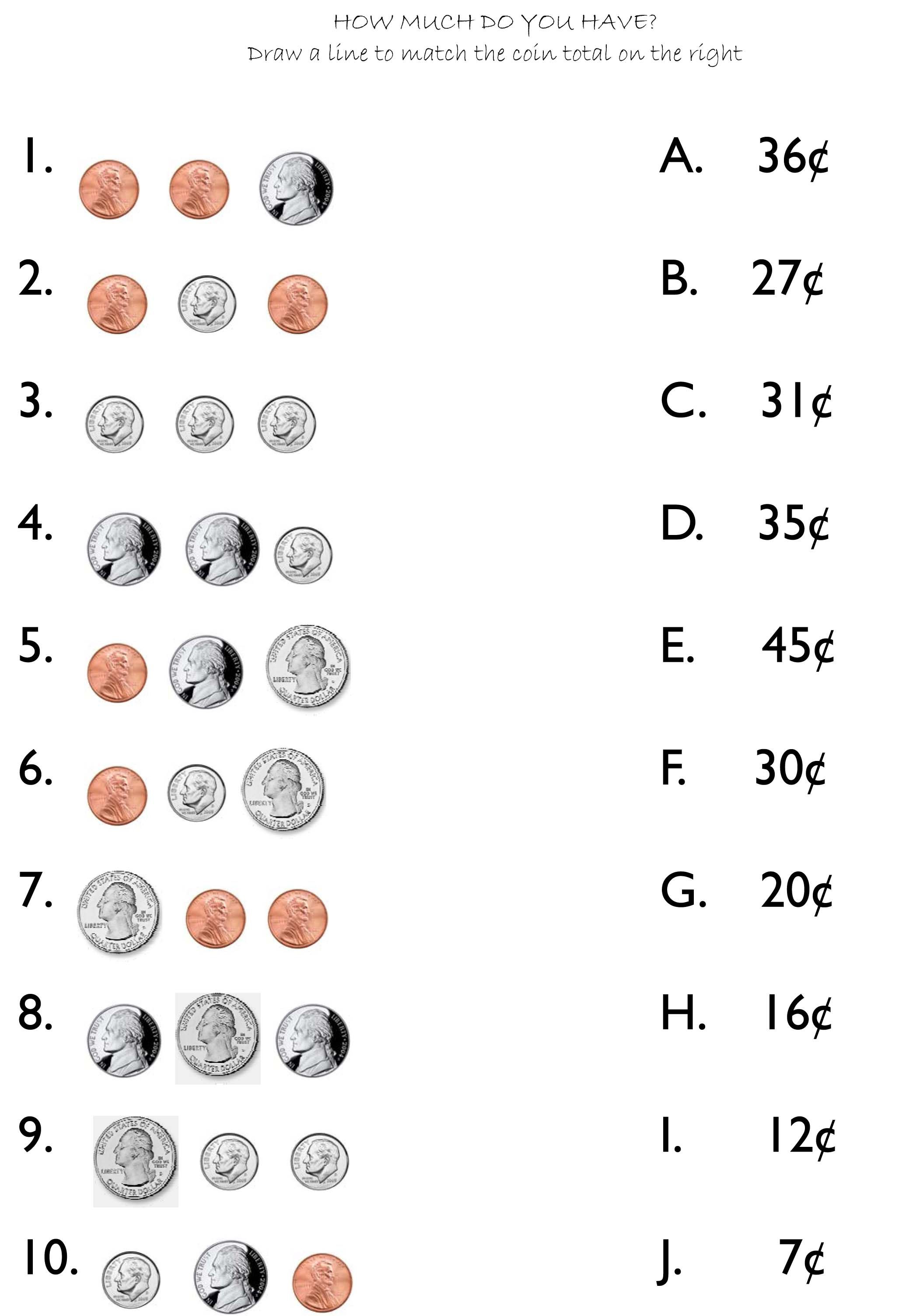 2nd grade money math