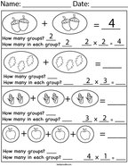Second Grade Multiplication Math Worksheets - Twisty Noodle