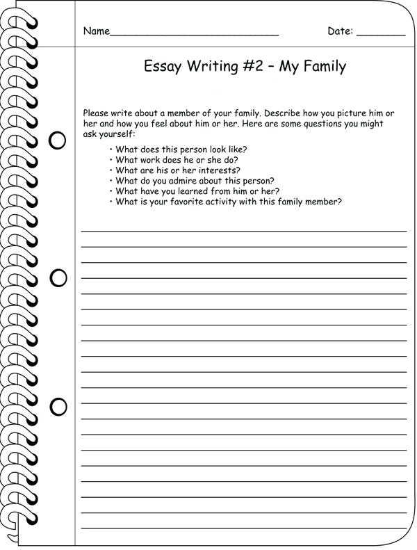 2nd grade paragraph writing worksheet