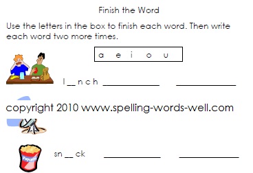 2nd Grade Phonics Worksheets