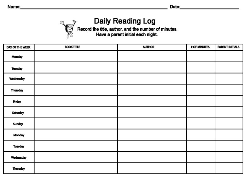 printable-reading-log-for-elementary-grades-sight-words-reading-worksheets-library for Ar Reading Log Printable Free Printable Reading Log for Elementary Grades - Sight Words, Reading ... - Worksheets Library for Ar Reading Log Printable Free