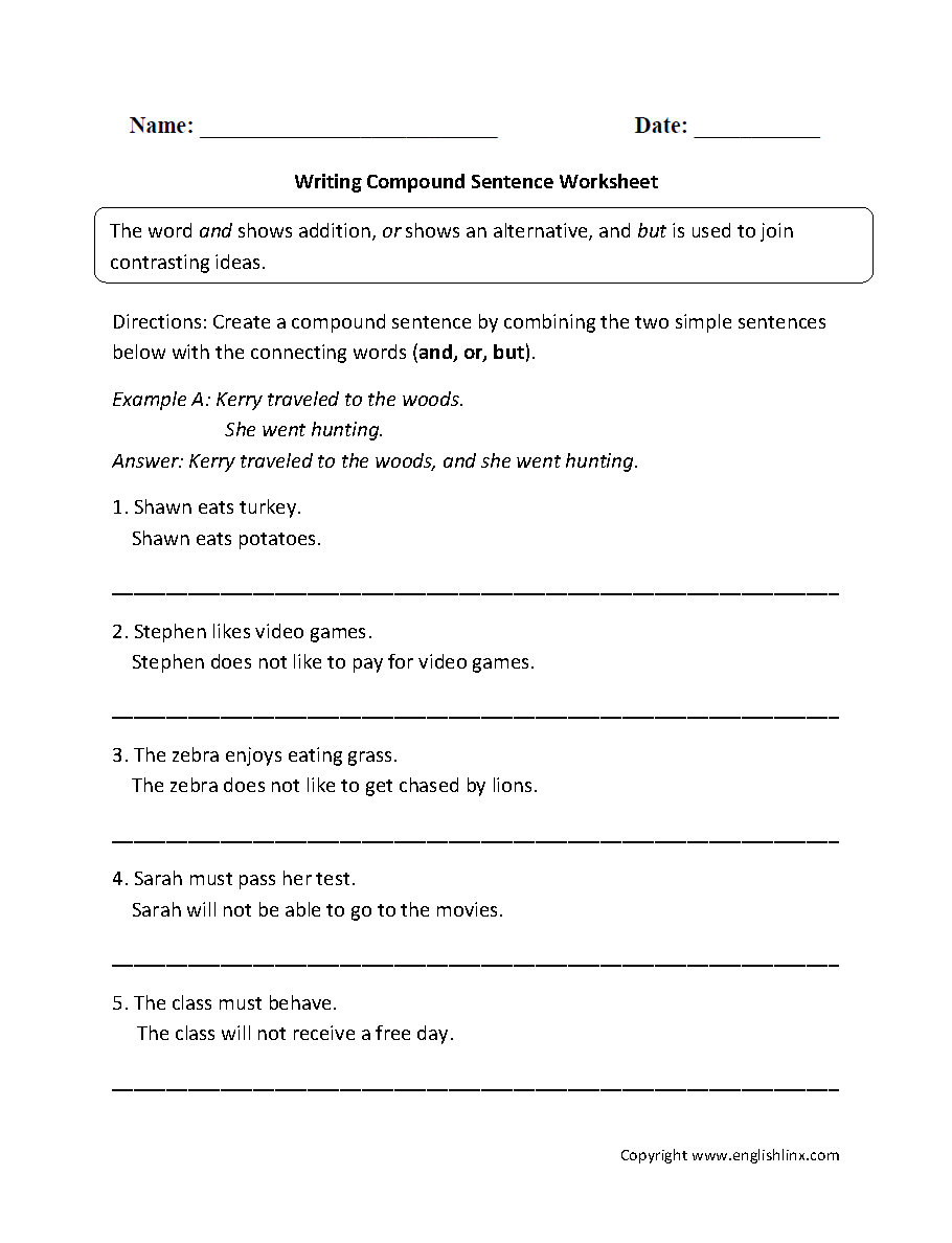 Simple Sentence Structure Worksheets | 99Worksheets - Worksheets ...