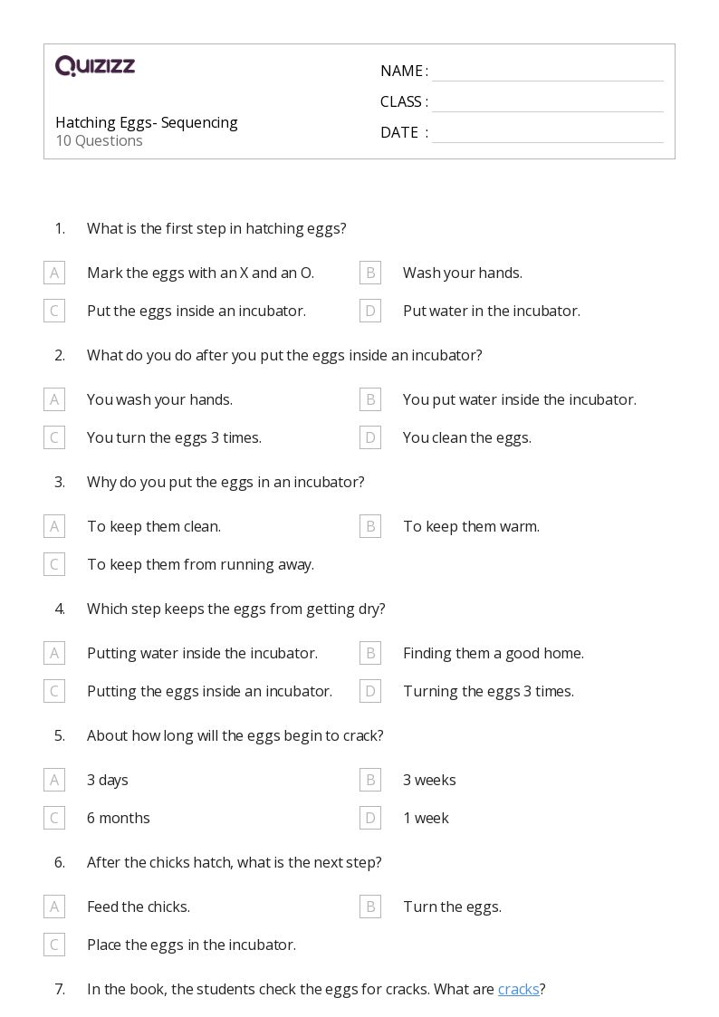 50+ Sequencing worksheets for 2nd Grade on Quizizz | Free &  Printable