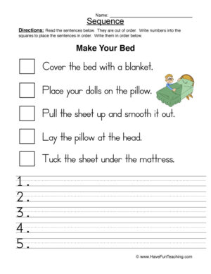 Sequencing Worksheets  