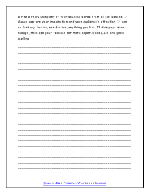 2nd Grade Spelling Worksheets