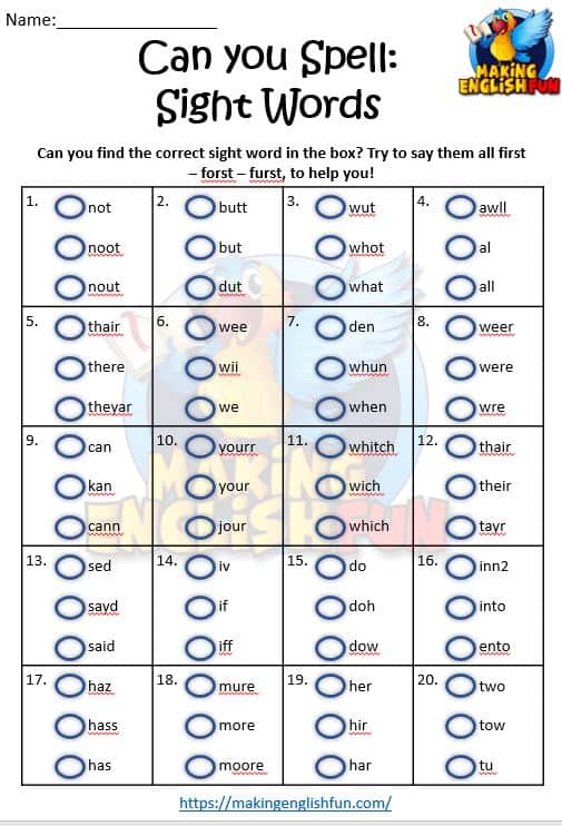 Free 2nd Grade English WorksheetsMaking English Fun