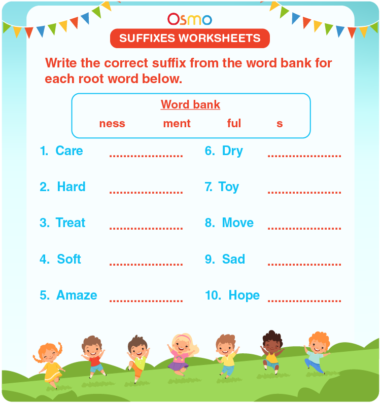 2nd grade suffix worksheet