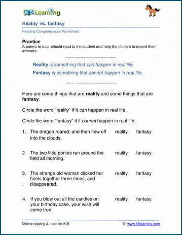 Fact or fiction worksheets | Worsheets library