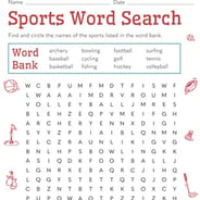 2nd grade word search worksheet