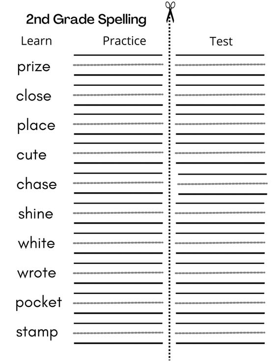 2nd grade worksheet printable