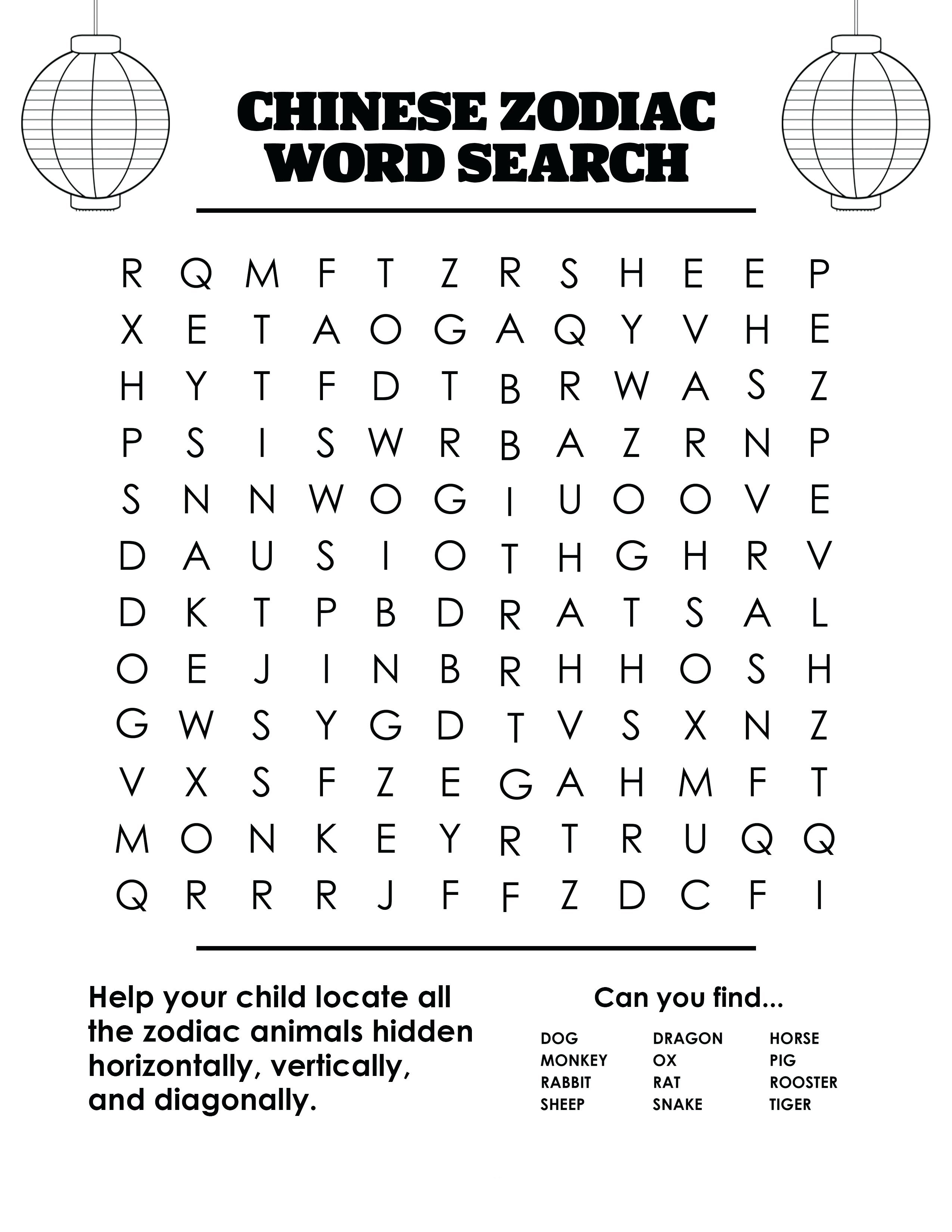 2nd grade worksheet word search