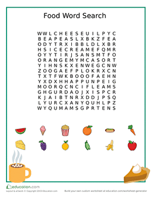 2nd grade worksheet word search