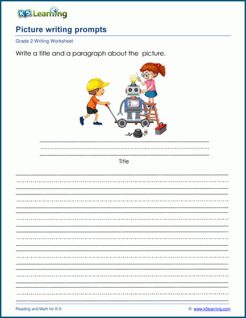 2nd grade writing prompt worksheet