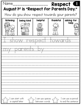FREE August Writing Prompts for Kindergarten to Second Grade by ...