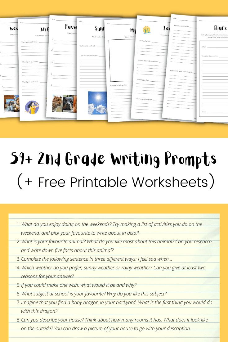 59+ 2nd Grade Writing Prompts (+ Free Worksheets) Imagine Forest