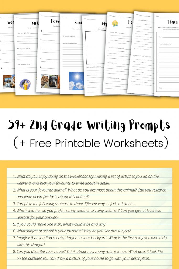 59+ 2nd Grade Writing Prompts (+ Free Worksheets) | Imagine Forest