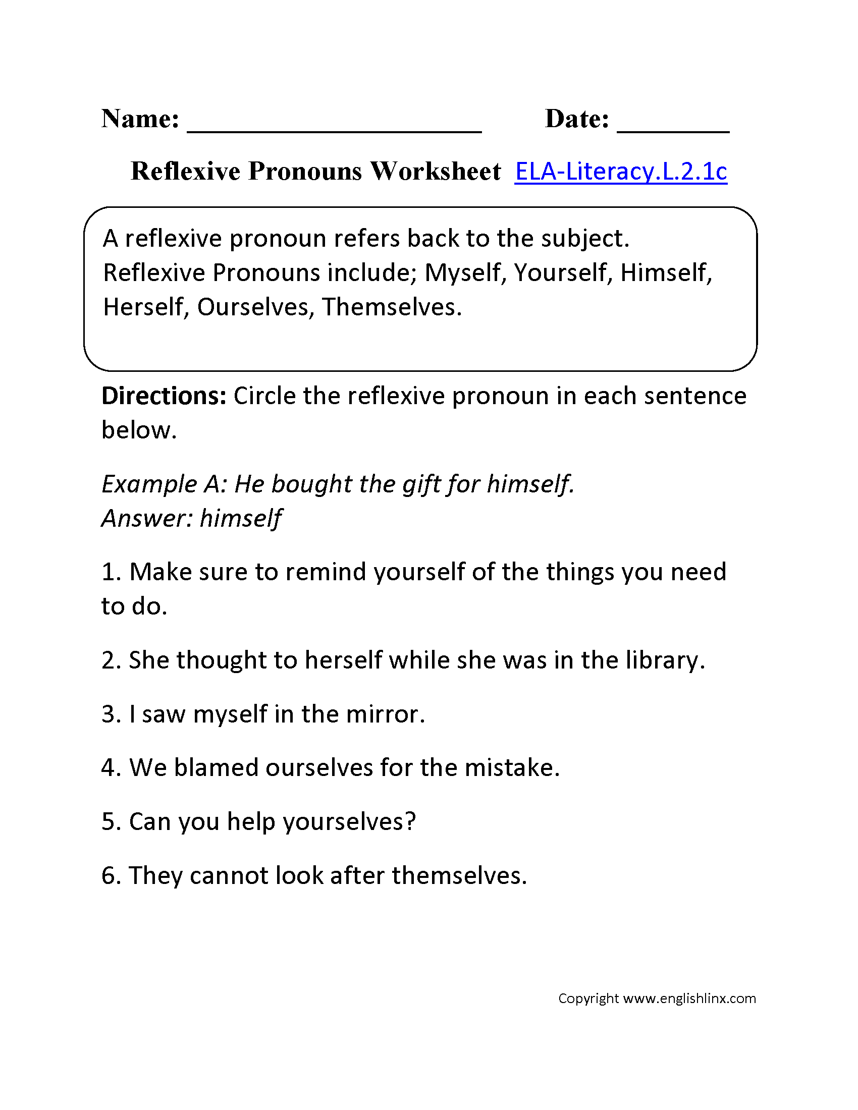 2nd Grade Common Core | Language Worksheets